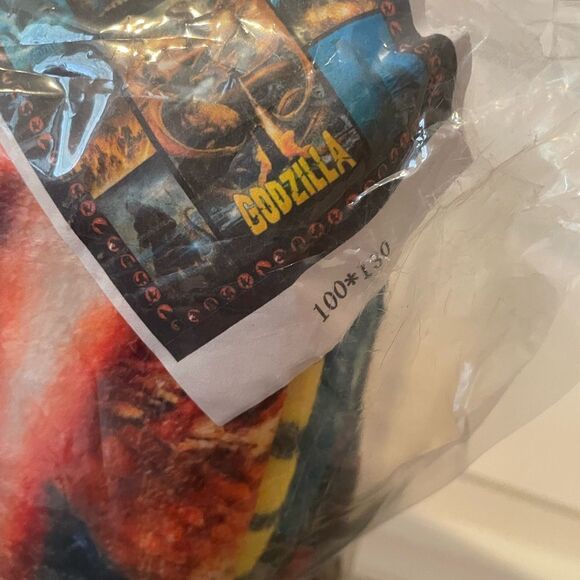 Godzilla Backpack Godzilla Christmas Sweater 2X Godzilla Plush Throw Blanket NEW - Picture 13 of 16